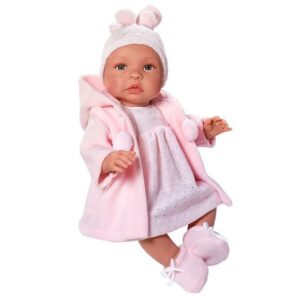 Asi 0181620, Кукла-бебе Лея с розово палто, 46см