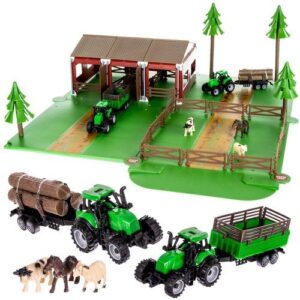 Ферма с животни и трактори KRU22404